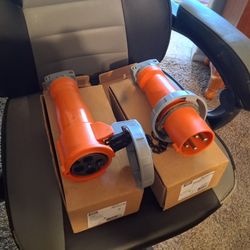 Hubbell Watertight Connectors 3-pole 4 Wire Grounding  60A 125/250 VAC