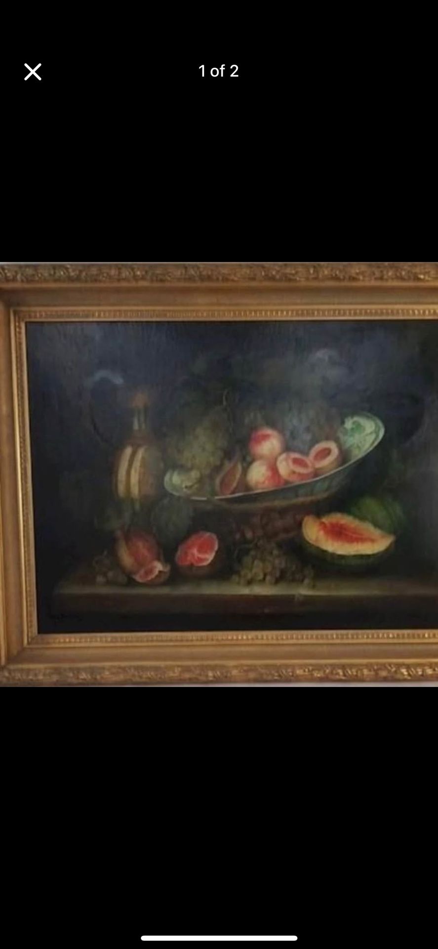 40x 50 STILL LIFE OIL PAINTING ON CANVASS 