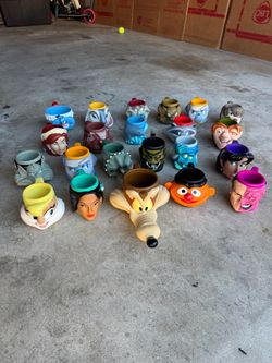 Vintage Character Face Mug Collection Lot