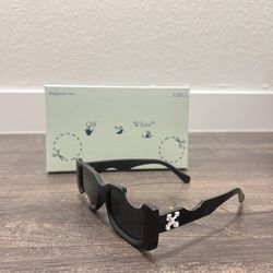 Off-White Cade Black Unisex Sunglasses (With Box)