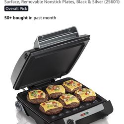 Hamilton Beach 4-in-1 Indoor Grill & Electric Griddle Combo