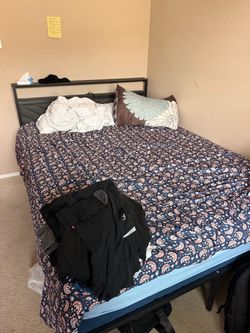 Queen size bed and frame for sale