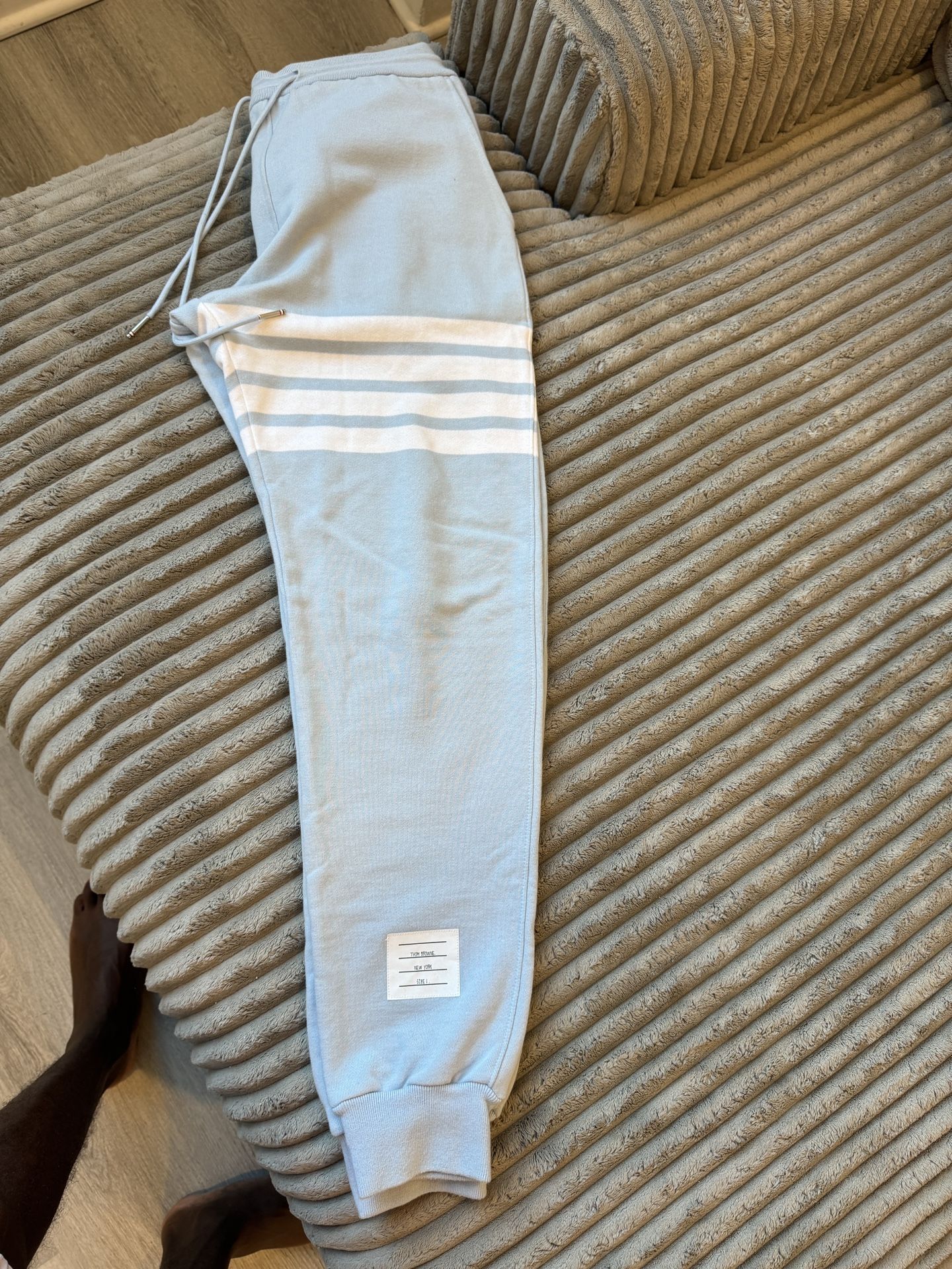 Baby Blue Thom Browne Sweatpants