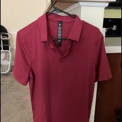 Lululemon Evolution Short-Sleeve Polo Red Medium 
