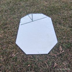 Beveled Edge Wall Mirror With Hanging Hardware Already Mounted 3x5 Feet 