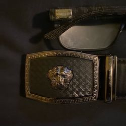 Versace Belt + Glasses 