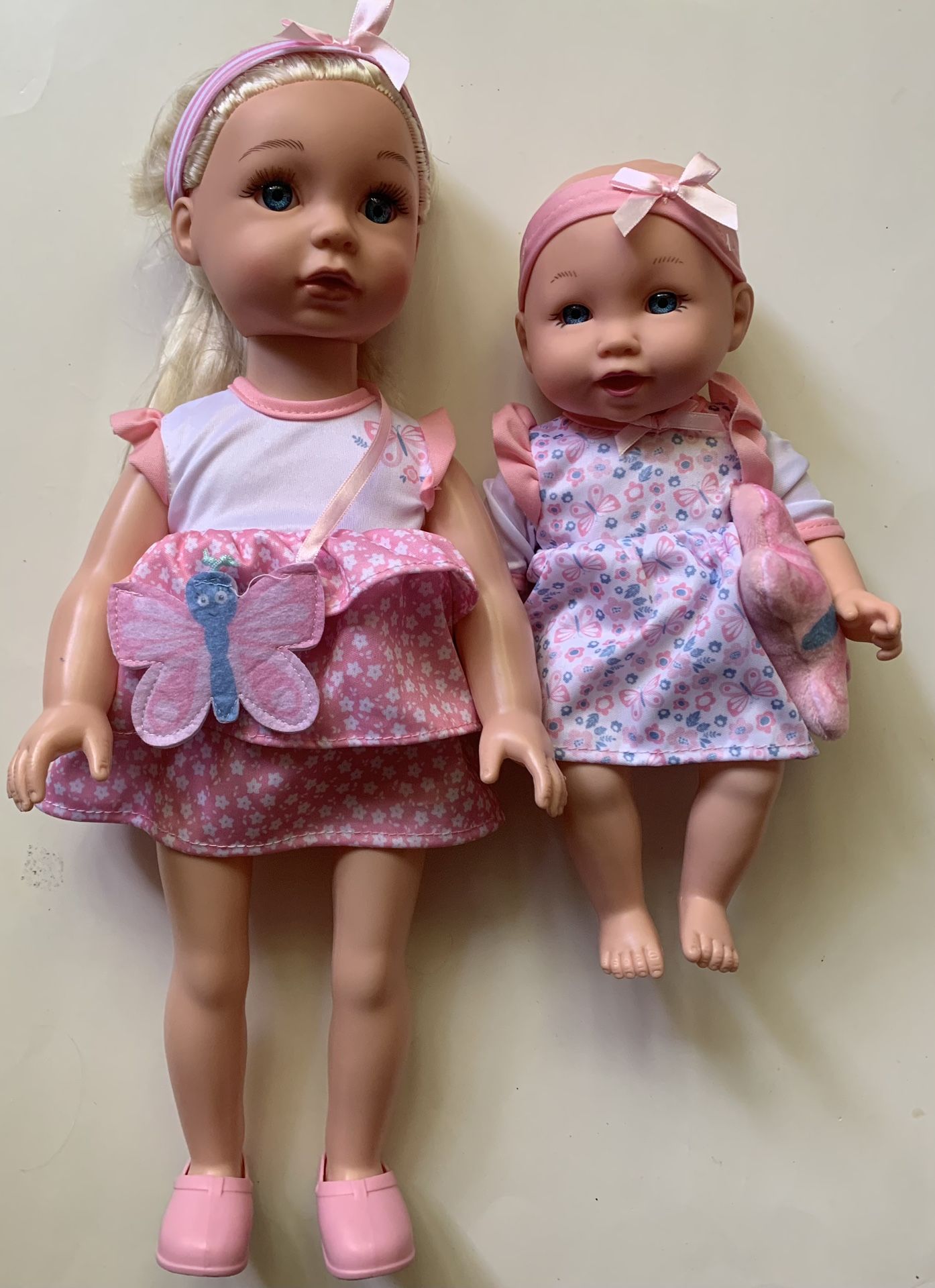 Girls Toys Lot: 2 Dolls (1 Talking)+ Stroller P/up Sheepshead Bay Brooklyn NY