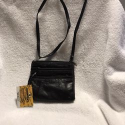 Embassy Lambskin Cross Body Purse. New 