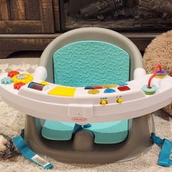 Infantino Music & Lights 3-in-1 Discovery Seat & Booster for Dining Table or Kitchen Chair, 4m-4 yrs