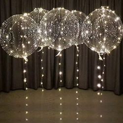 Light up led balloons 5x12 (60) sets with battery