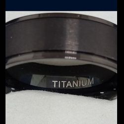 Black Titanium Ring Just For Dad!