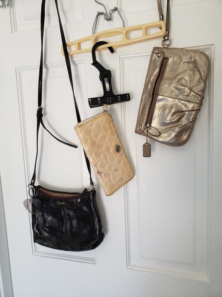 Coach Handbag, Wristlet And Wallet