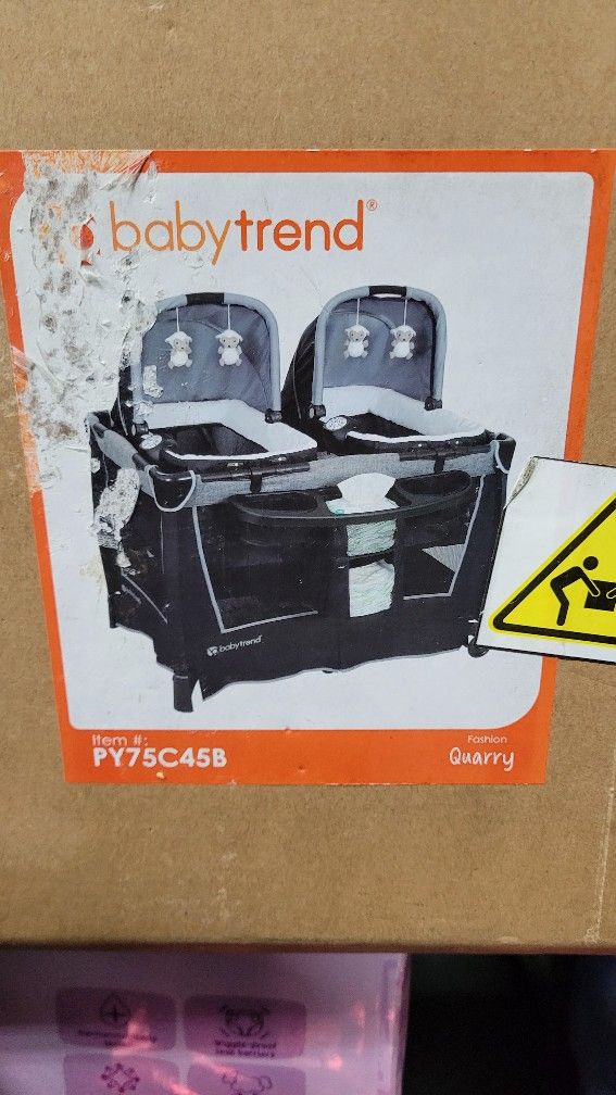 BabyTrend Retreat Twins Nursery Center - Quarry