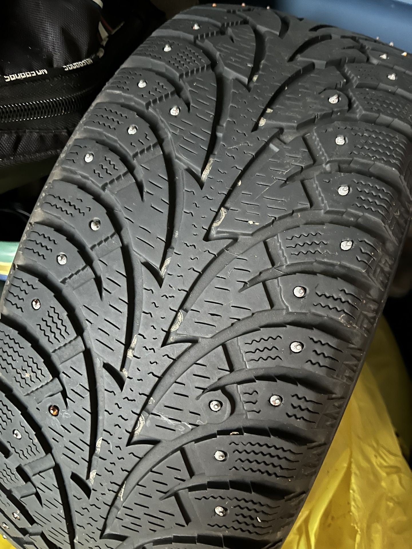 4 Winter Studded Tires Hankook Great Shape! for Sale in Vancouver