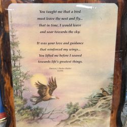 Eagle Poem On Wood Plaque 