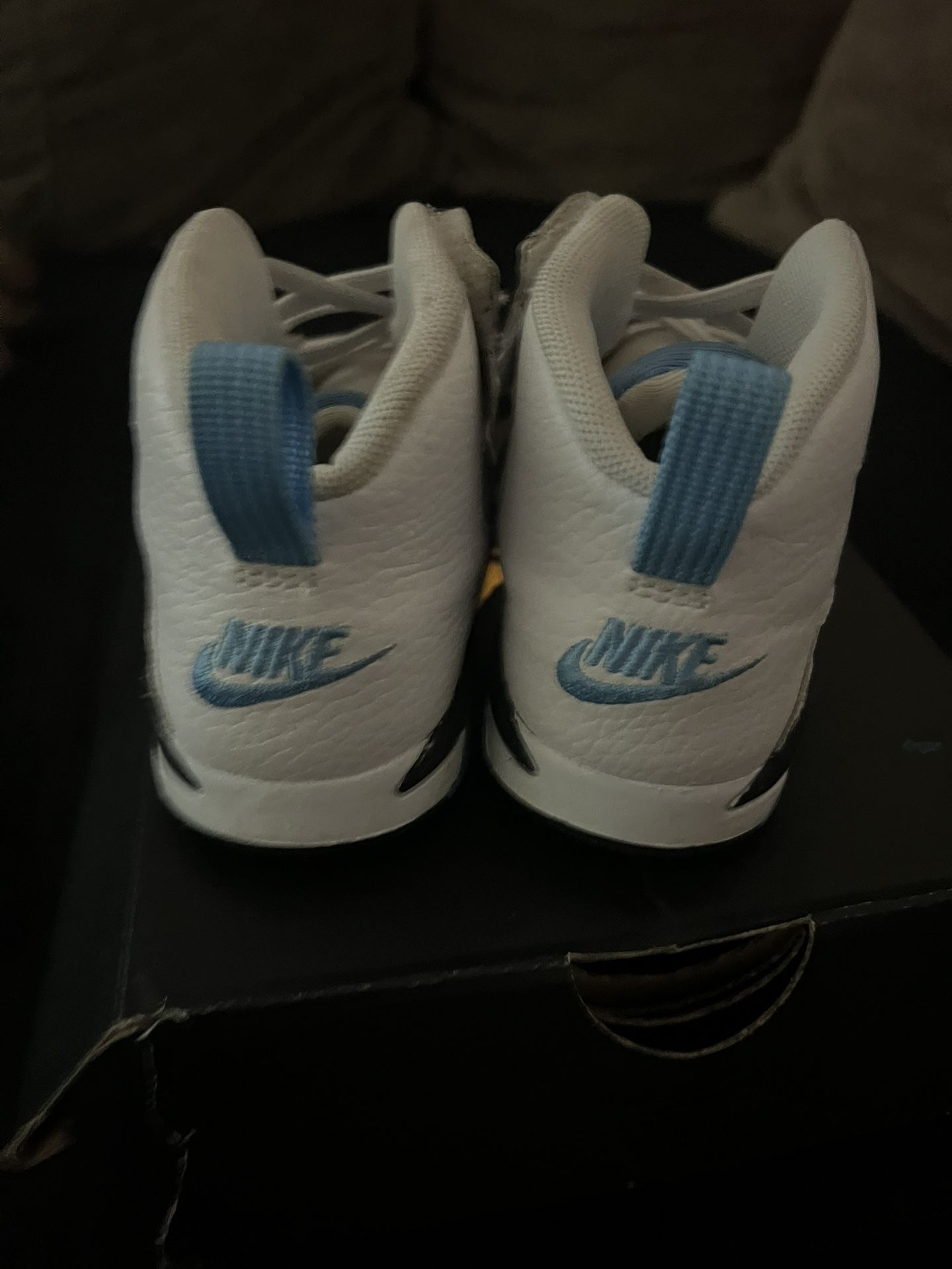 White / Blue Air Jordan’s Toddler