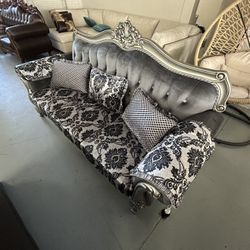 Victorian Sofa Loveseat 