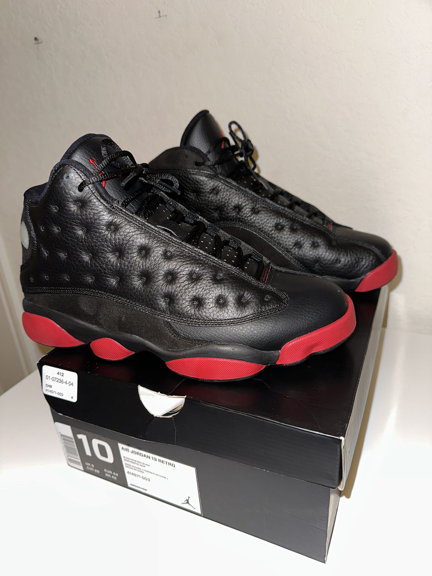 Air Jordan 13 Retro Dirty Bred Men's Shoe - Black/Gym Red/Black - 10