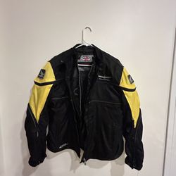 JOE ROCKET Gold Wing Motorcycle Jacket Big Size Women’s XL Yellow Black