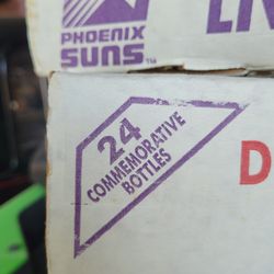 Two cardboard Phoenix Suns collectible Coke boxes