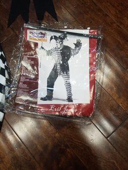 Evil Jester Halloween Costume XL