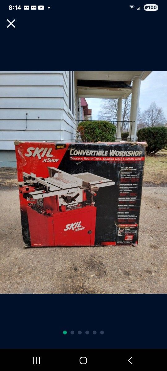 SKIL CONVERTIBLE WORKSHOP: TABLE SAW, ROUTER TABLE, SANDING TABLE ,AND SCROLL TABLE