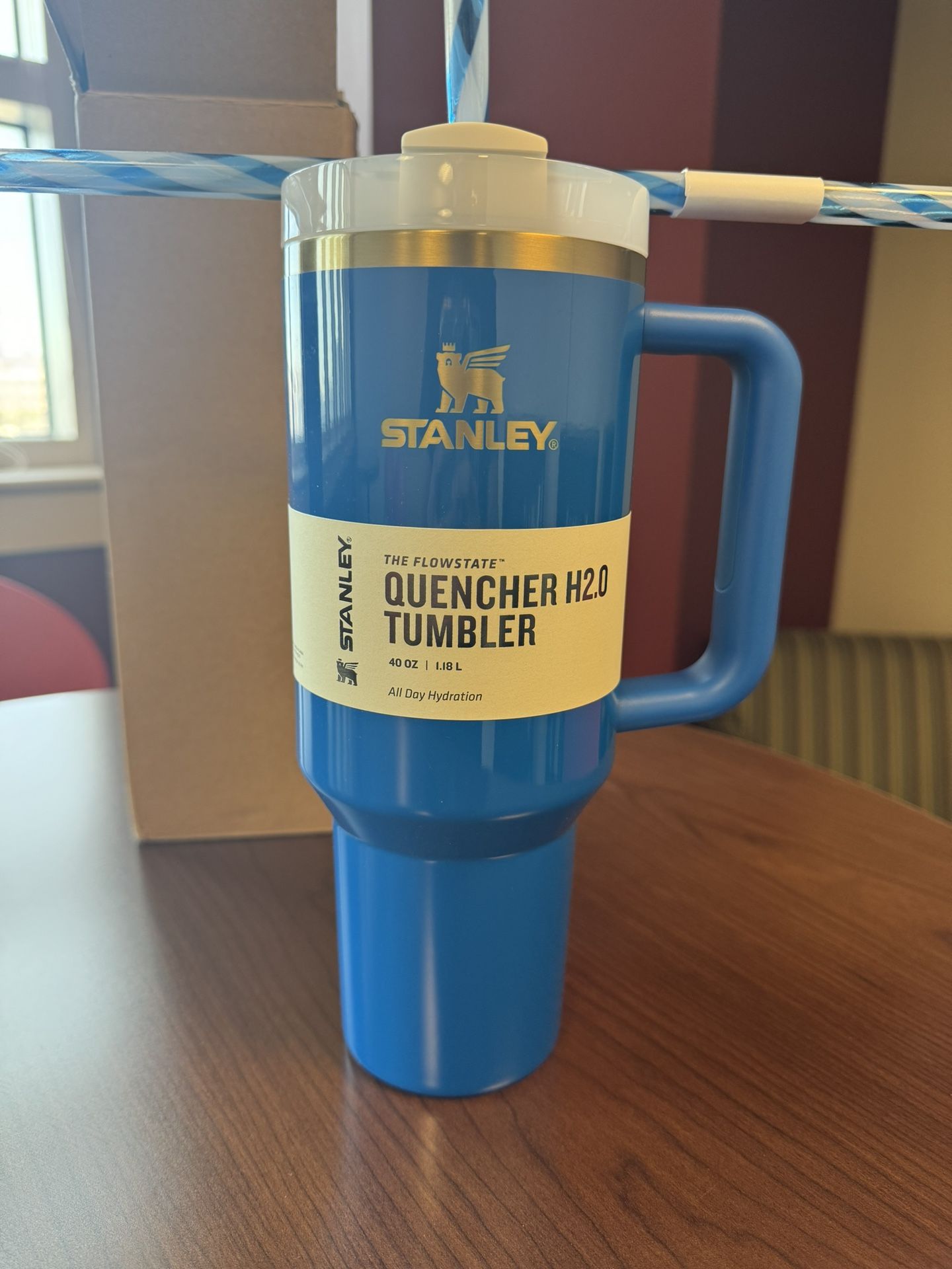 Stanley Arctic Twist Limited Blue Tumbler New 40oz