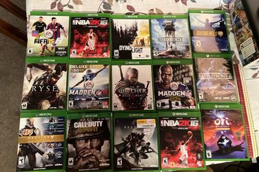 15 Games X BOX ONE…….12 each