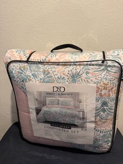 NEW Full/Queen Comforter Set – 3 Piece Floral Bedding