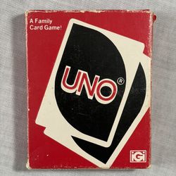Vintage 1979 UNO Card Game Complete Deck With Box 