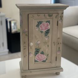 Wood Table or Wall Jewelry Box/Cabinet