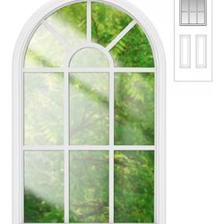 2 2 x 36 Entry Door Glass Insert White Exterior Front Door Window Inserts Replacement