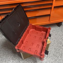 PACKOUT 22 in. Medium Red Tool Box with 75 lbs. Weight Capacity