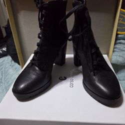 Black Platform Booties