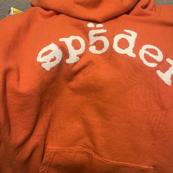 Orange Sp5der Hoodie