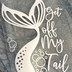 Mermaid Vinyl Decal 9”