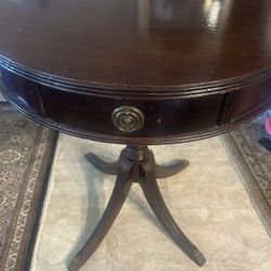 Round  Side Table Antique