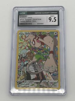 CGC  9.5  MINT Smeargle Silver Tempest English Holo 2022 Pokemon TG10/TG30
