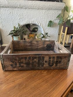 Seven Up Vintage Wood Crate