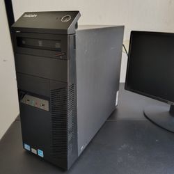 Lenovo i7 Desktop PC Bundle – Monitor, Keyboard & Mouse Included
