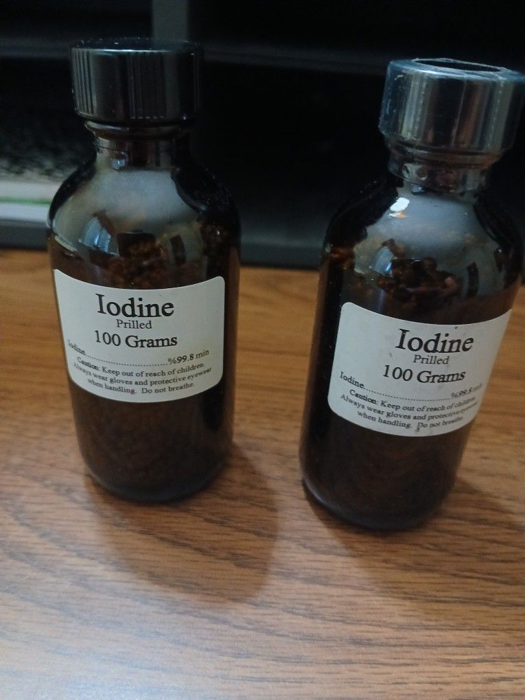 Iodine 100 Gram Prill 2 Bottles