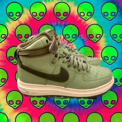  Nike Air Force 1 High Boot Military Oil Green Shoes Mens Size 12