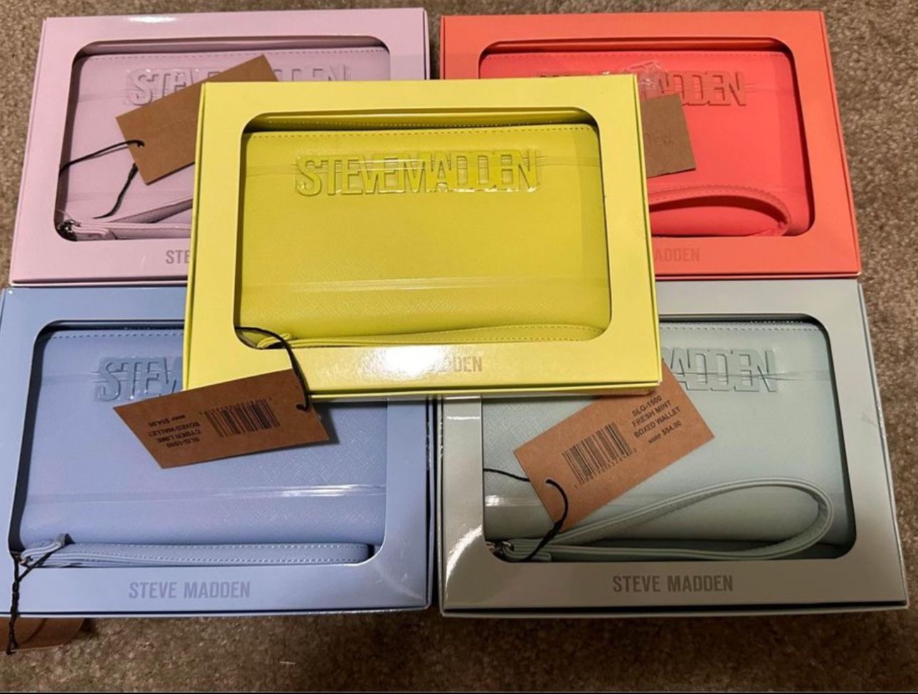 Steve Madden boxed Wallet Wristlet $$35 Ea