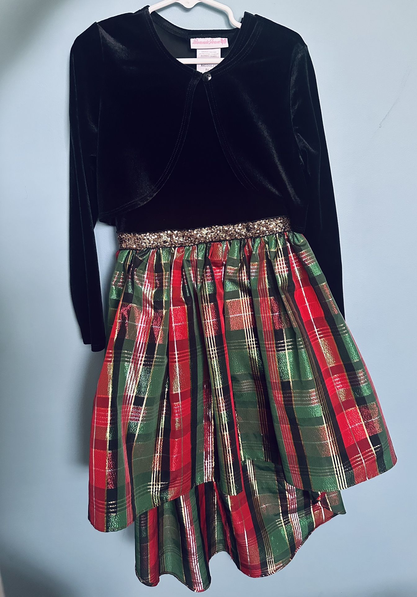 Christmas dress 2 pc size 7