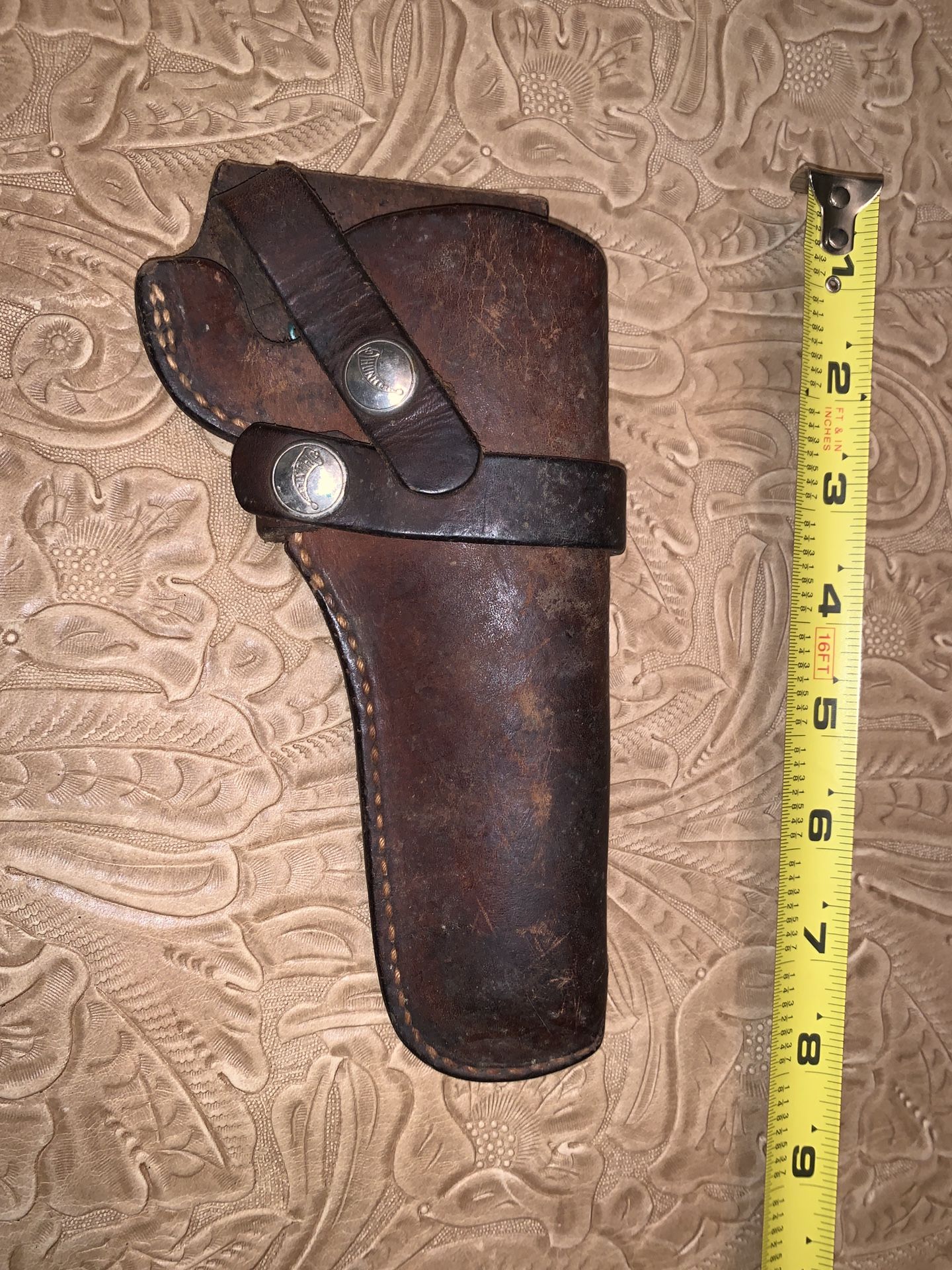 Hunter vintage brown leather holster