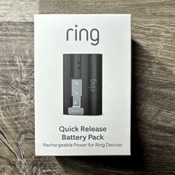 Ring Rechargeable Quick Release Battery Pack