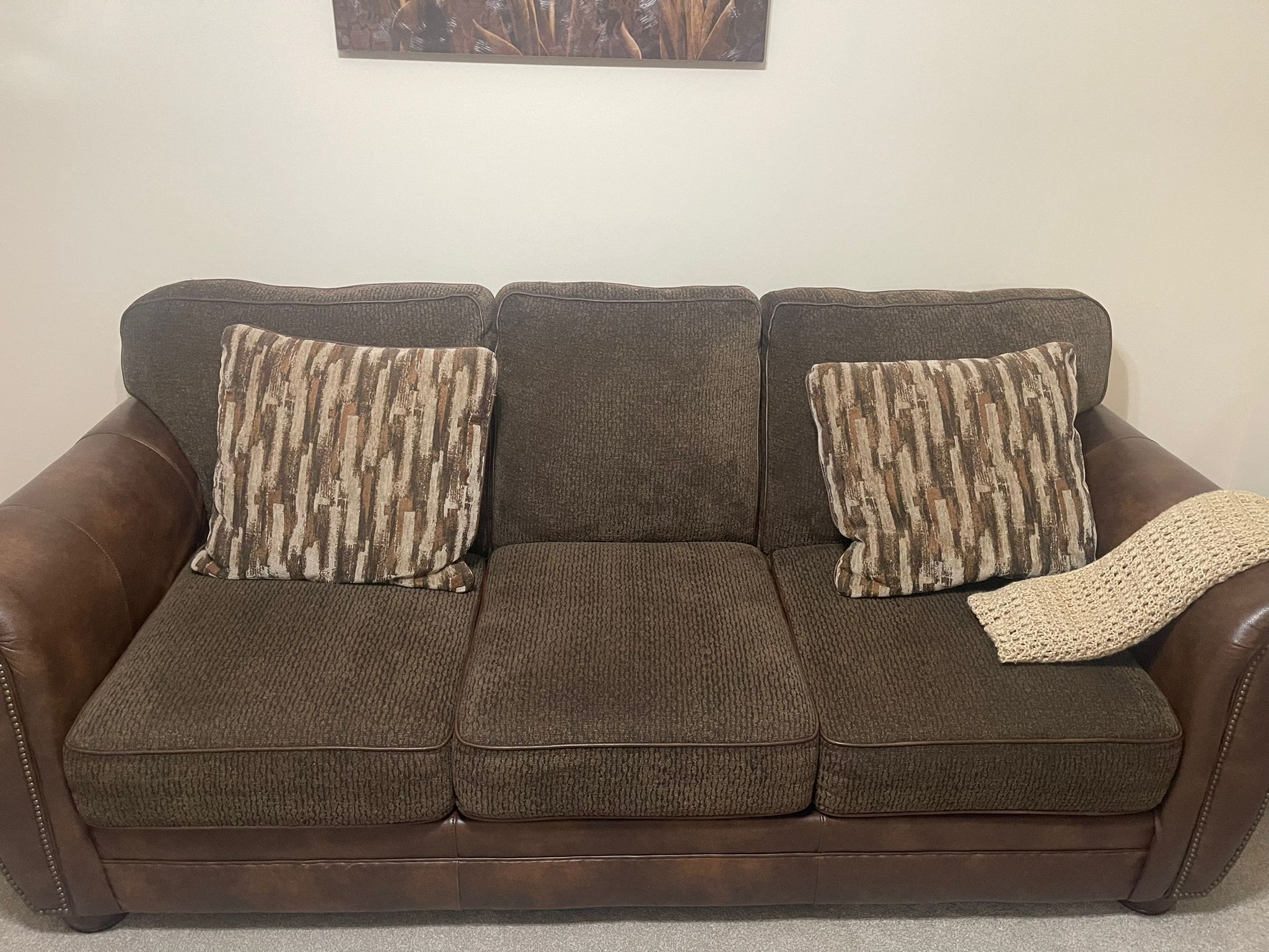 Loveseat and couch 