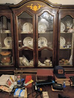 China set and table and headset