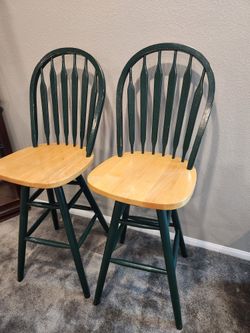 Mid Century Modern Solid Wood Barstool