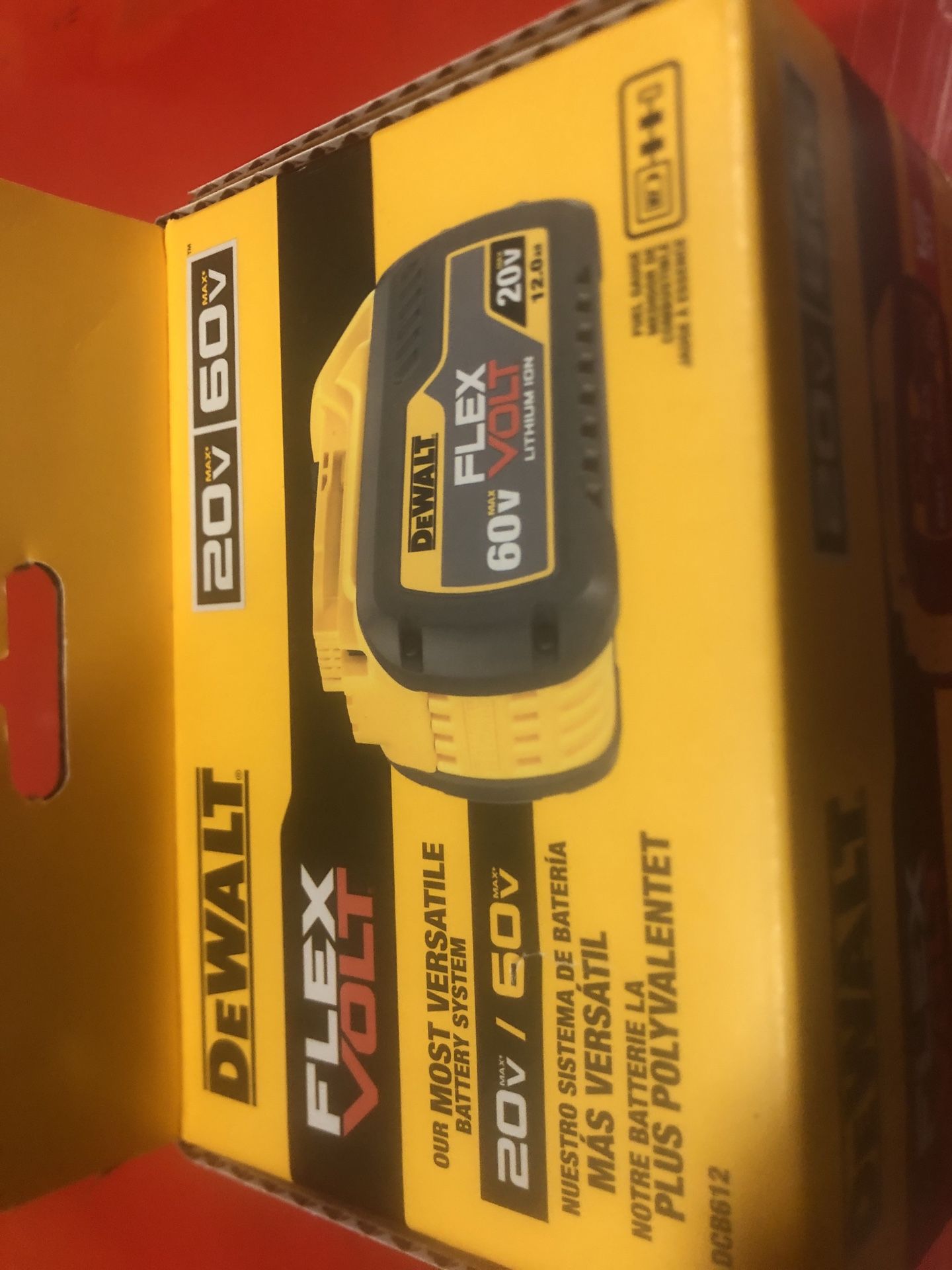 New Unopen Box Dewalt 20 Volt. 12.0 Ahma